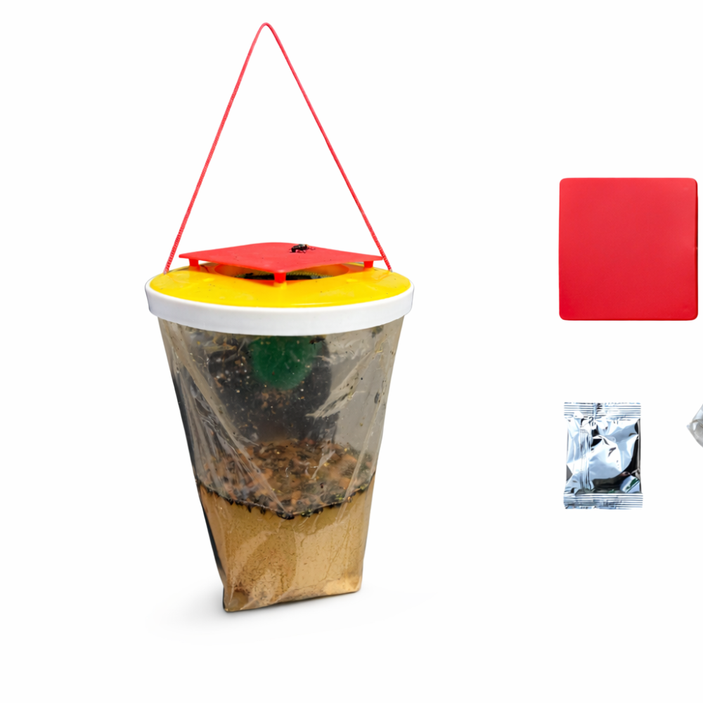 Piège à mouches professionnel haute capacité (jusqu'à 20000 mouches capturées)